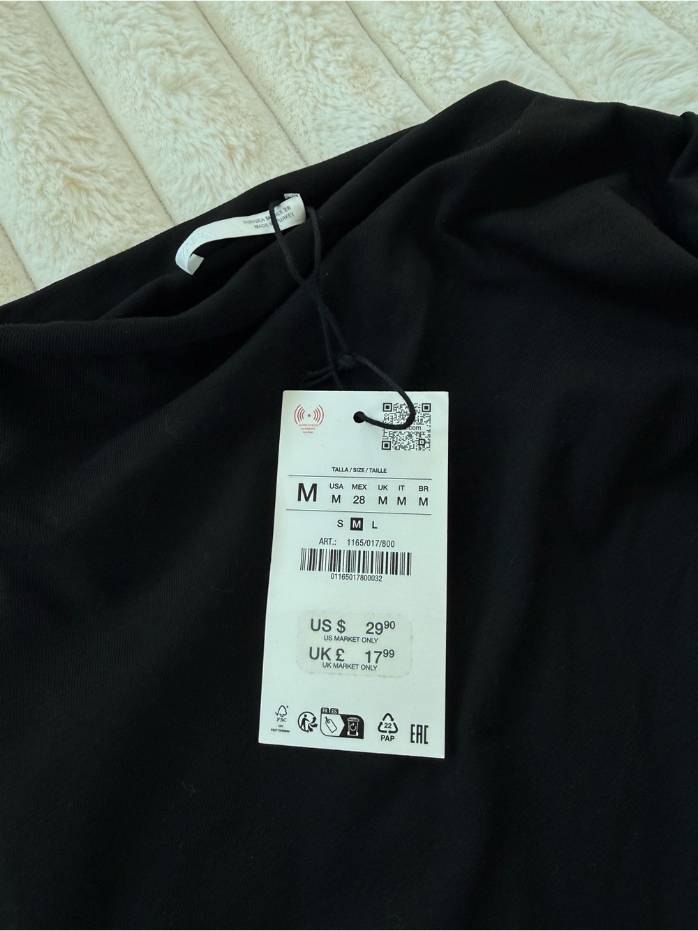 Zara Black Sleeveless Tank Top - Picture 2 of 2